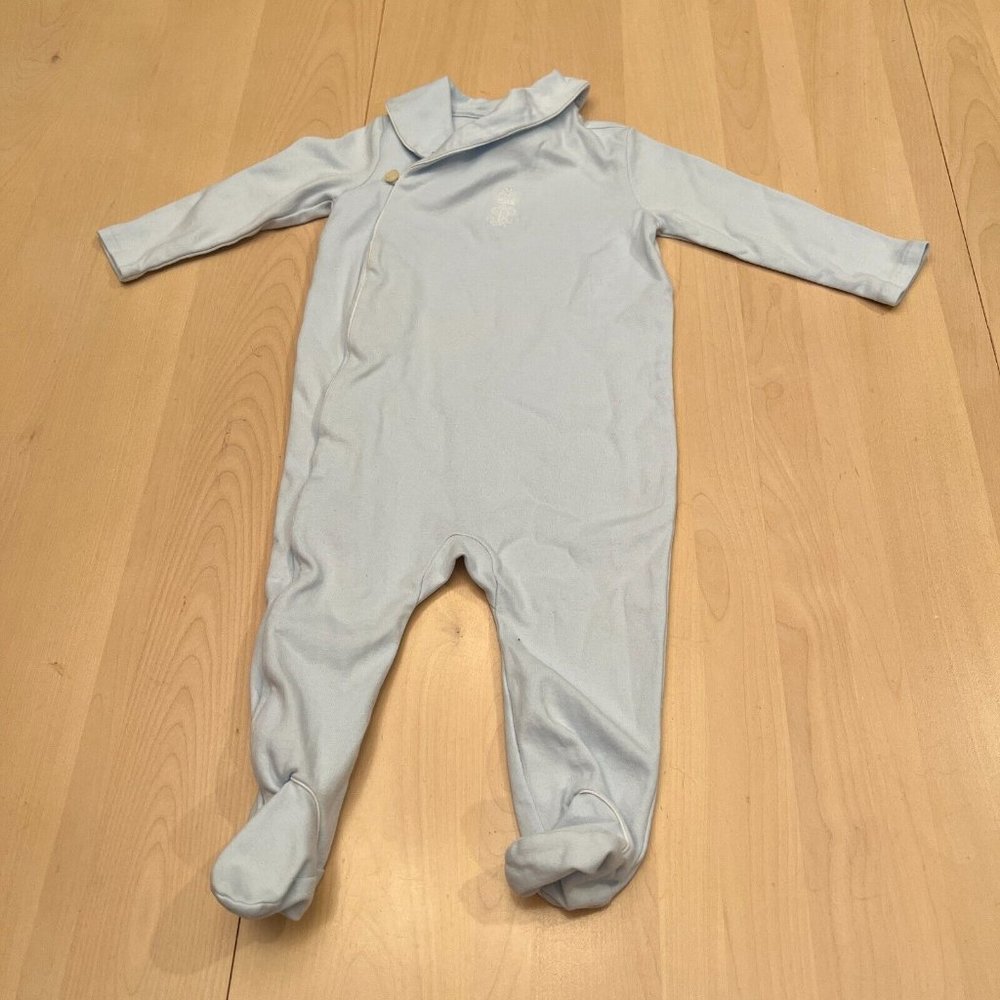 !Ralph Lauren Pima Cotton Baby One Piece Footed Outfit Size 9 Months